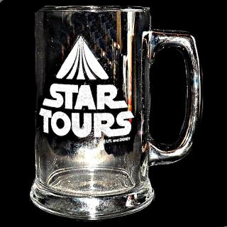 Vintage 1986 Disneyland Lucasfilm Star Wars Tours Ride Tomorrowland Stein Mug