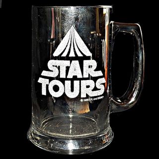 Vintage 1986 Disneyland Lucasfilm Star Wars Tours Ride Tomorrowland Stein Mug 6