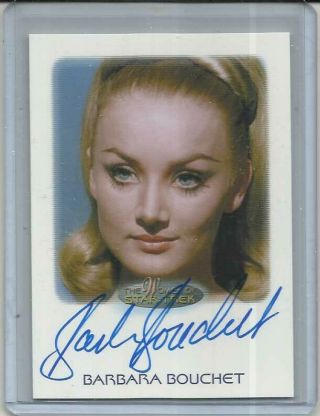 2017 Women Of Star Trek: 50th Anniversary Autograph " Chase Card " Barbara Bouchet
