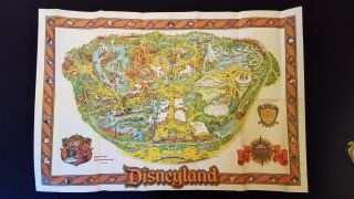1978 Disneyland Park Map Featuring " Big Thunder Mountain Railroad Is Coming "