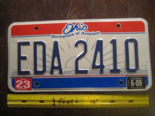 License Plate,  Ohio,  Birthplace Of Aviation,  Fairfield County,  Eda 2410,  Sunrise