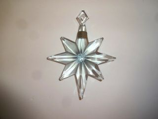 Mikasa Star Of Bethlehem Crystal Glass Christmas Ornament Made Germany