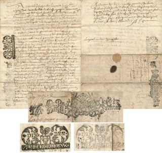 France - Bordeaux 1700,  Scarce Complete Manuscript Document With Revenues.  B5