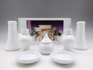 Shinto Ritual Article Altar Ceramic Outfit Kamidana Shrine Japanese God L Kit