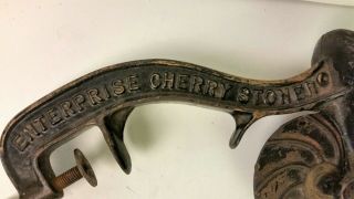 Antique Enterprise cherry stoner pitter cast iron 1883 patent 2