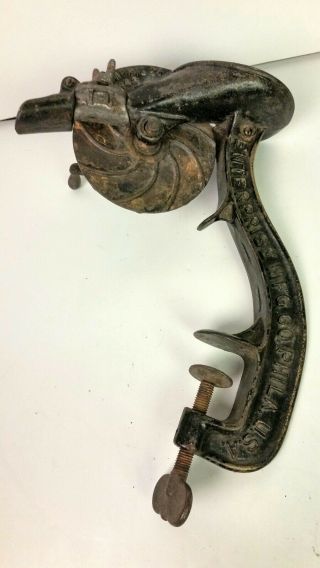 Antique Enterprise cherry stoner pitter cast iron 1883 patent 3