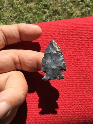Indian Artifacts / Fine Ohio Corner Notched Point / Authentic Arrowheads