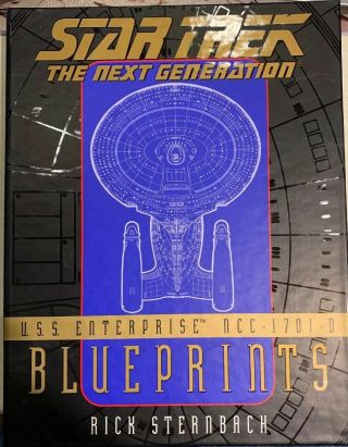 Rare Star Trek The Next Generation Uss Enterprise 13 Blueprints