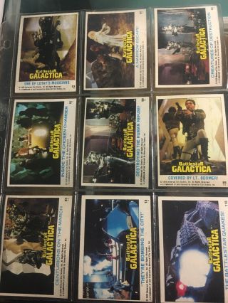 18 Battlestar Gallactica Cards 1978.  Buy All For $28.  Over 700 Cards Message Me