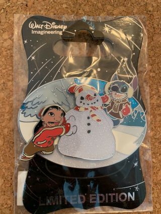 Disney Wdi Do You Wanna Build A Snowman Series Lilo & Stitch Pin Le250