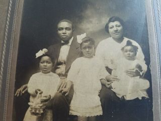 Vintage Photo Of African American Couple & Children From Richmond Va Studio