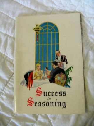 Vintage Advertising Cook Book - Lea & Perrins Sauce - Success In Seasoning 1932