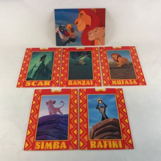 The Lion King 1 Disney Skybox Complete Pop - Up Chase Card Set P1 - P5,  Promo S1