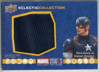 Chris Evans As Captain America Marvel Studios First Ten Years Eclectic Relic Sp