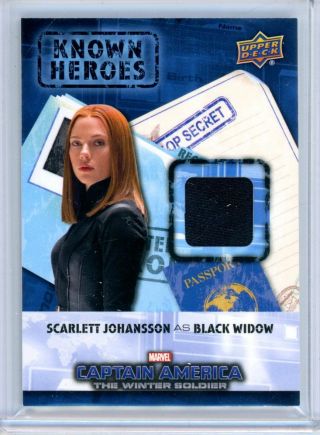 2016 Upper Deck Marvel Avengers Scarlett Johansson Black Widow Costume Relic