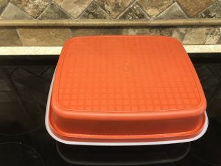 Tupperware 1294 - 3 Red Season n’ Serve Meat Marinade Keeper w 1295 - 6 Frosted Seal 4
