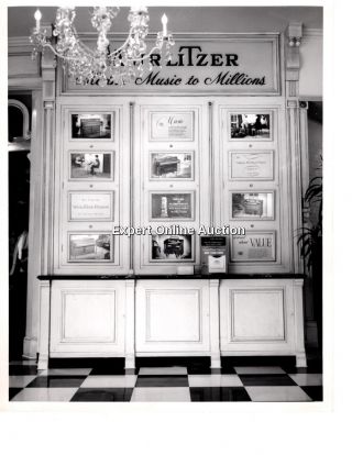 Vintage Disneyland Wurlitzer Store Main Street Store Display 8 " X10 " Very Rare