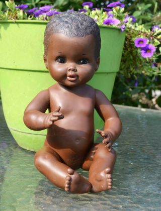 1972 Vintage Shindana Bootstrap Toys Black Americana African American Doll