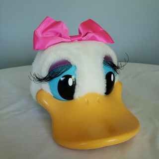 Vintage Disney Daisy Duck Snap Back Cap Hard Bill Adjustable Hat 70s 80s Usa