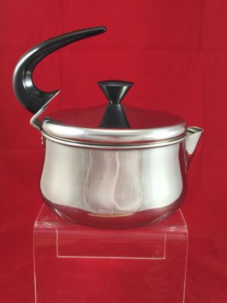 Vintage Farberware 2 Qt.  Stainless Steel Tea Pot Water Kettle 762
