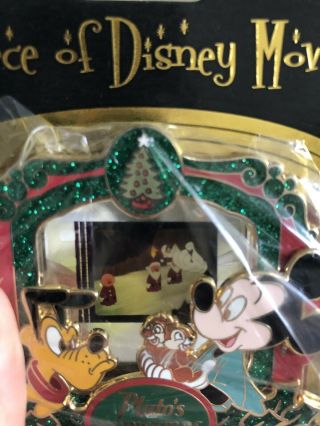 Piece Of Disney Movie Pin Pluto’s Christmas Tree Chip N Dale Mickey