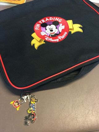 Disney Parks Mickey Mouse Pin Trading Bag With Tag Large Size