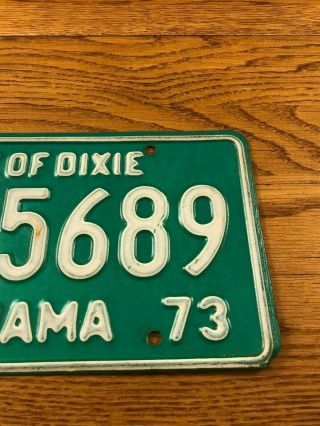 1973 Alabama Dealer License Plate Car Tag 4