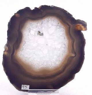 Natural Brazil Agate Slice Geode Polished Slab Quartz Nt95
