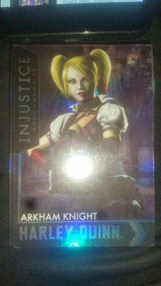Injustice Arcade Dave And Busters Gold Arkham Knight Harley Quinn Foil 71/100