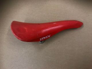 1980,  S Aero Style “bmx” Seat In Red Raleigh Burner Old Bmx
