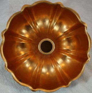 Copper Cake Bundt Jell - O Mold Gelatin Pan Wall Décor Hanging Jello Round