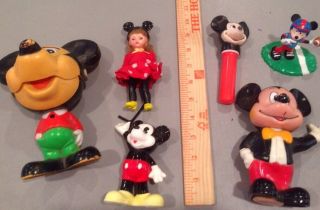 6 Vintage Mickey Mouse Toys