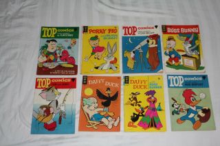 8 Vtg Top Gold Key Comics 1962 Looney Tunes Yogi Bear Hanna Barbera 1 Issues