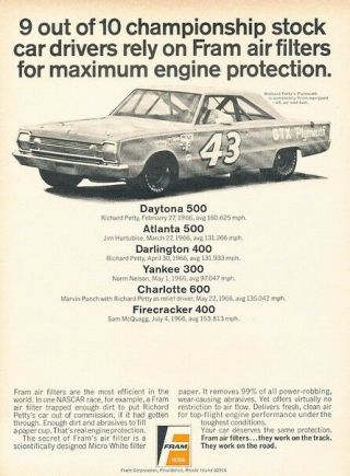 1967 Plymouth Gtx Race Daytona 500 Advertisement Print Art Car Ad Pe58