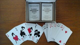 Vintage PLAYBOY VIP Playing Cards 1978 Anniversary Design Card Set with Case 3