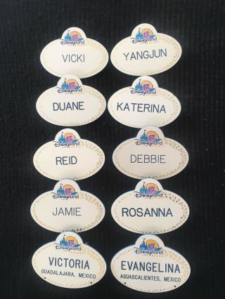 Disneyland Cast Members Name Tags 10