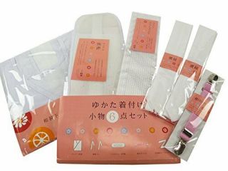 Yukata Dressing Small Set Of 6 Mesh Front Plate Mesh Magic Belt D From Japan F/s