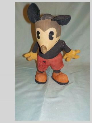Very Early Vintage Mickey Mouse Stuffed Doll