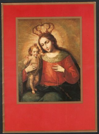 Holy Card Postale De La Virgin Santino Image Pieuse Estampa