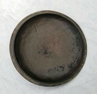 Vtg Antique Made In USA 3 Quart Cast Iron Pot Pan Skillet Cookware Kitchen w Lid 8