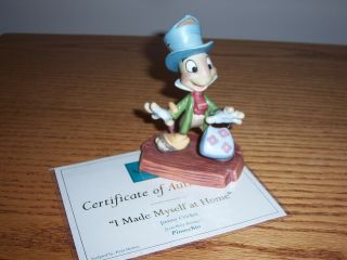 Wdcc Pinocchio " I Made Myself A Home " Jiminy Cricket,  No Box,  2003