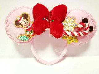 Disney Headband Japan Tokyo Disneyresort Christmas 2012 Minniemouse Ribbon Ear