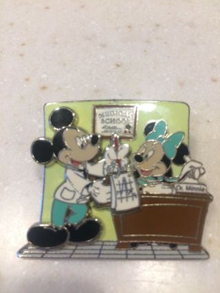Disney Dr.  Minnie Mouse Nurse Mickey Mouse Doctor Medical School Pin.  Rare