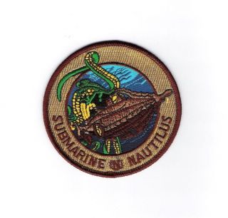 20,  000 Leagues Under The Sea Nautilus Submarine Logo Embroidered Patch