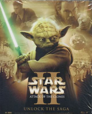 Star Wars Episode 2 Attack Of The Clones 8x10 Inch Promotional Poster Yoda