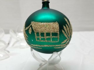 Vintage Glass Christmas Tree Ornaments Decoration Bauble Ball Indent Red Green 4