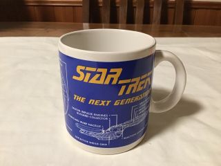 Pfaltzgraff 1994 Star Trek The Next Generation Coffee Mug Enterprise Ncc1701 - D