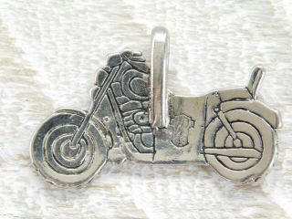 Vintage 90 ' s Harley Davidson Motorcycle 3D Emblem Necklace Pendant Charm Jewelry 4