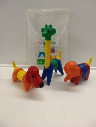 Vintage 1966 Tupperware Zoo It Yourself Animals With