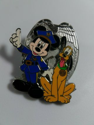 Policeman Mickey Pluto K9 Dog Cop Badge Police Department Profession Disney Pin